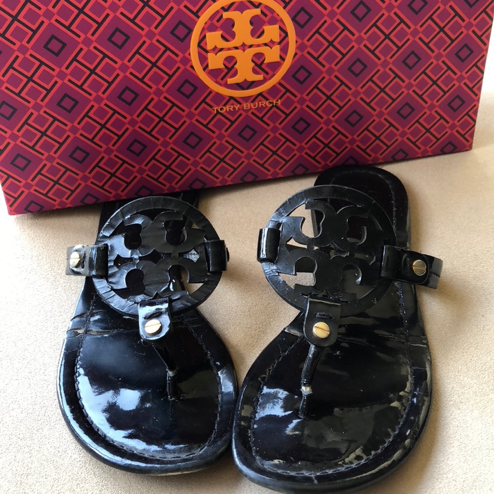 Tory Burch Black Miller Sandals